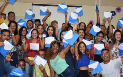 Venezuelanos concluem curso de português em Boa Vista