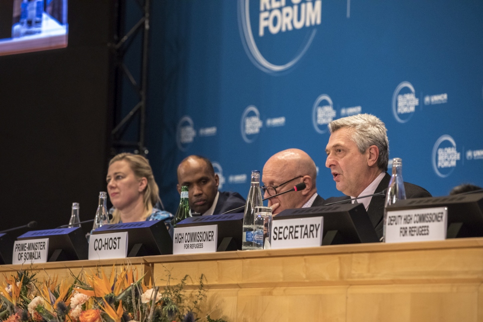 Alto Comissário da ONU para Refugiados, Filippo Grandi, faz as considerações finais no primeiro Fórum Global de Refugiados
