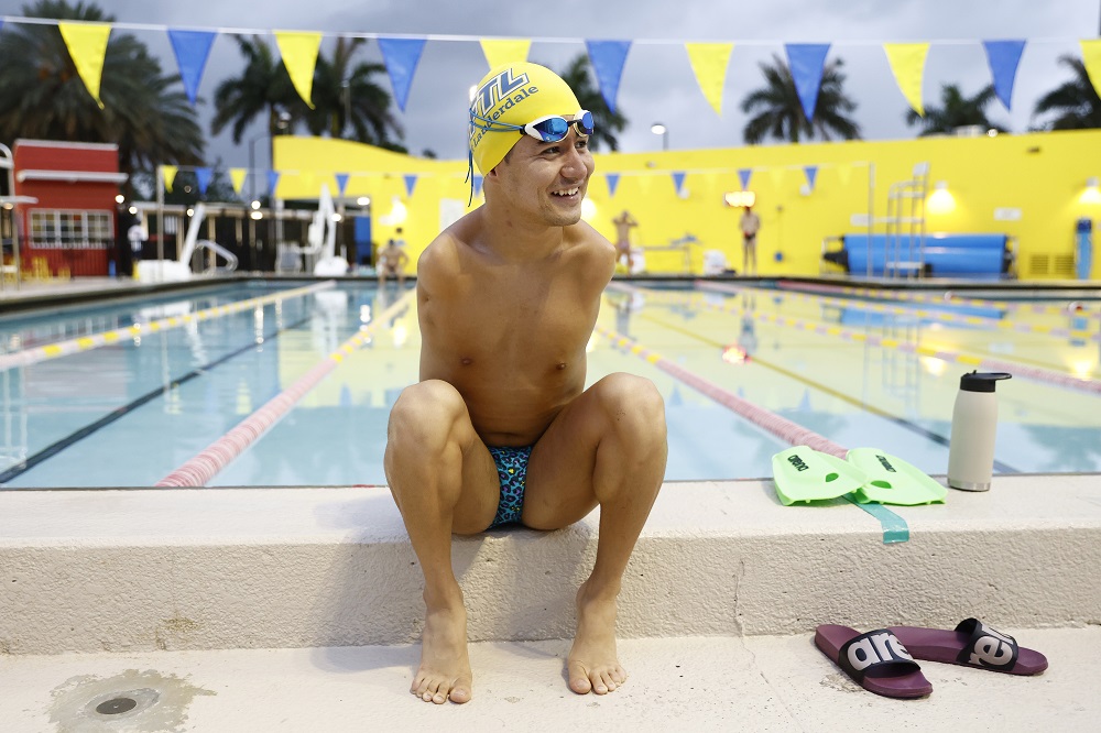 United States. Refugee athlete Abbas Karimi trains with hopes of securing a place on the Tokyo 2020 Refugee Paralympic Team