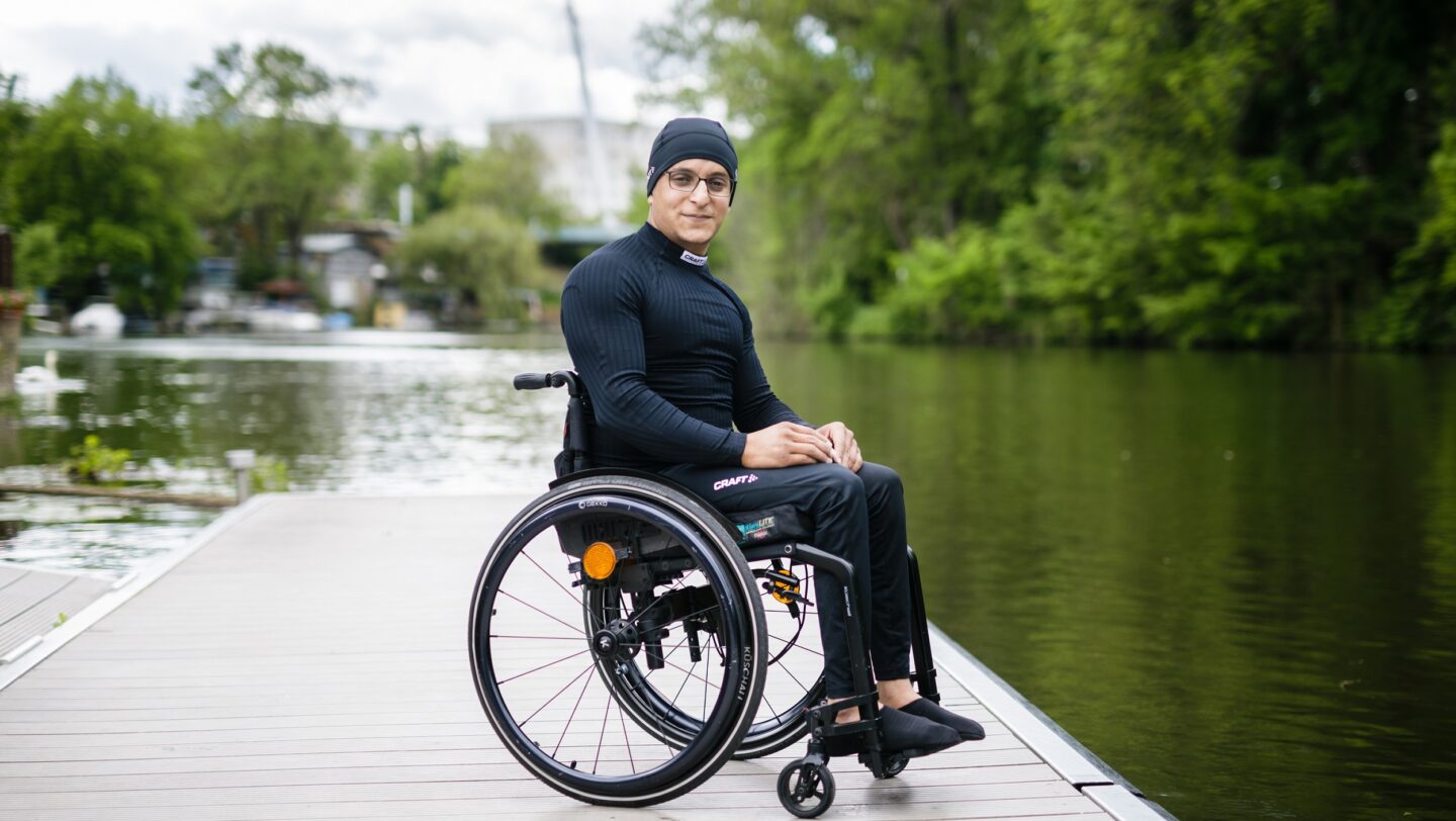 Germany. Refugee Athlete Anas Al Khalifa trains with hopes of a place on the Refugee Paralympic Team