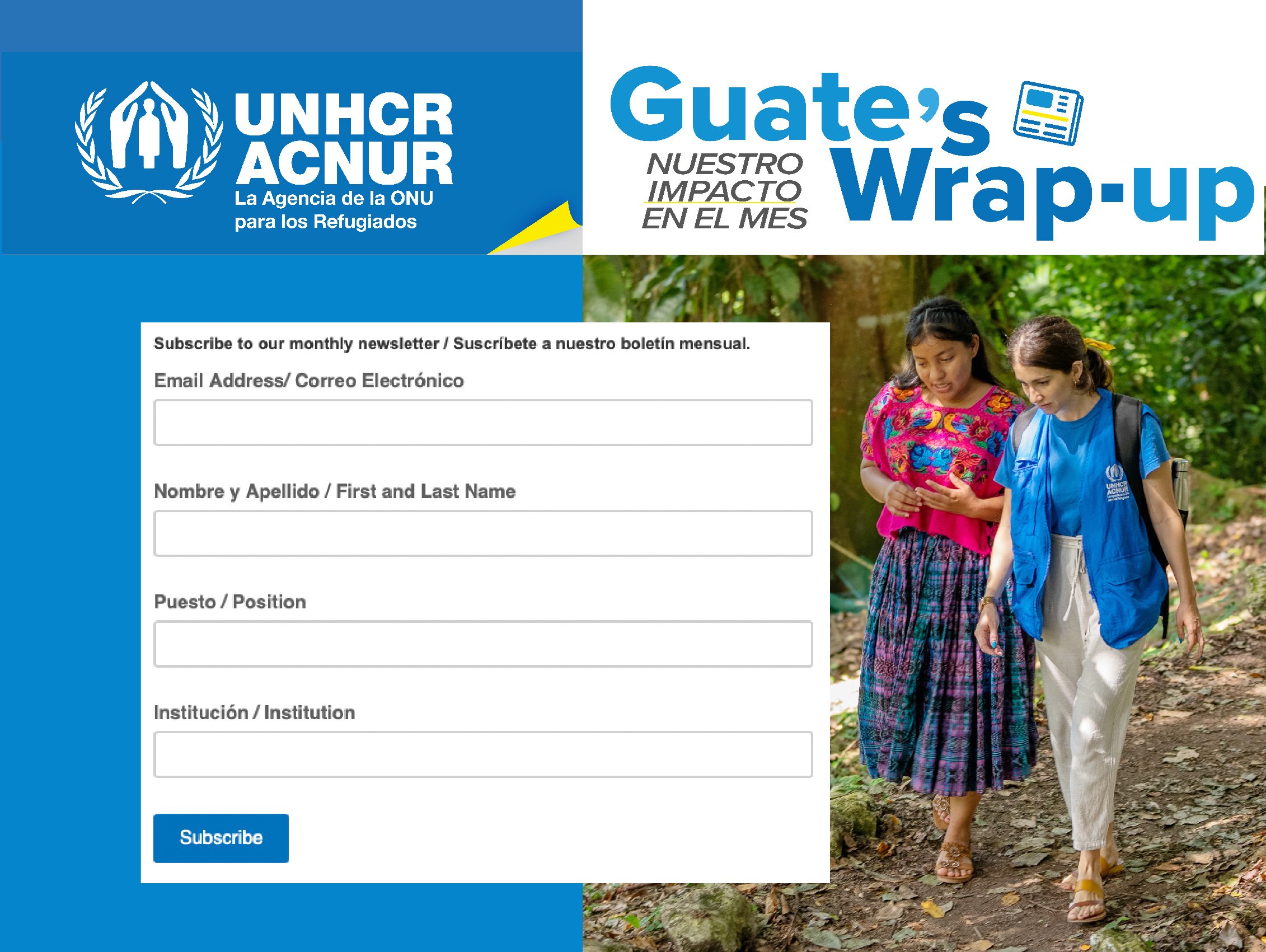 Link a suscripción a Newsletter