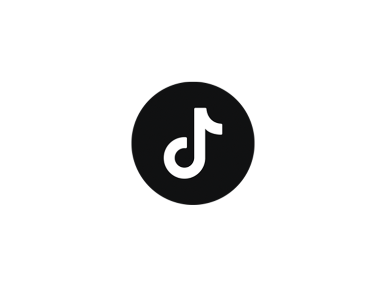 logo tiktok en negro