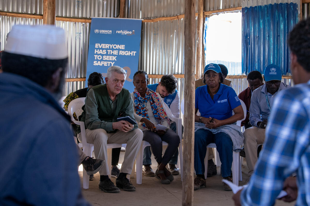 Ethiopia. High Commissioner visits Eritrean refugees displaced by Tigray War