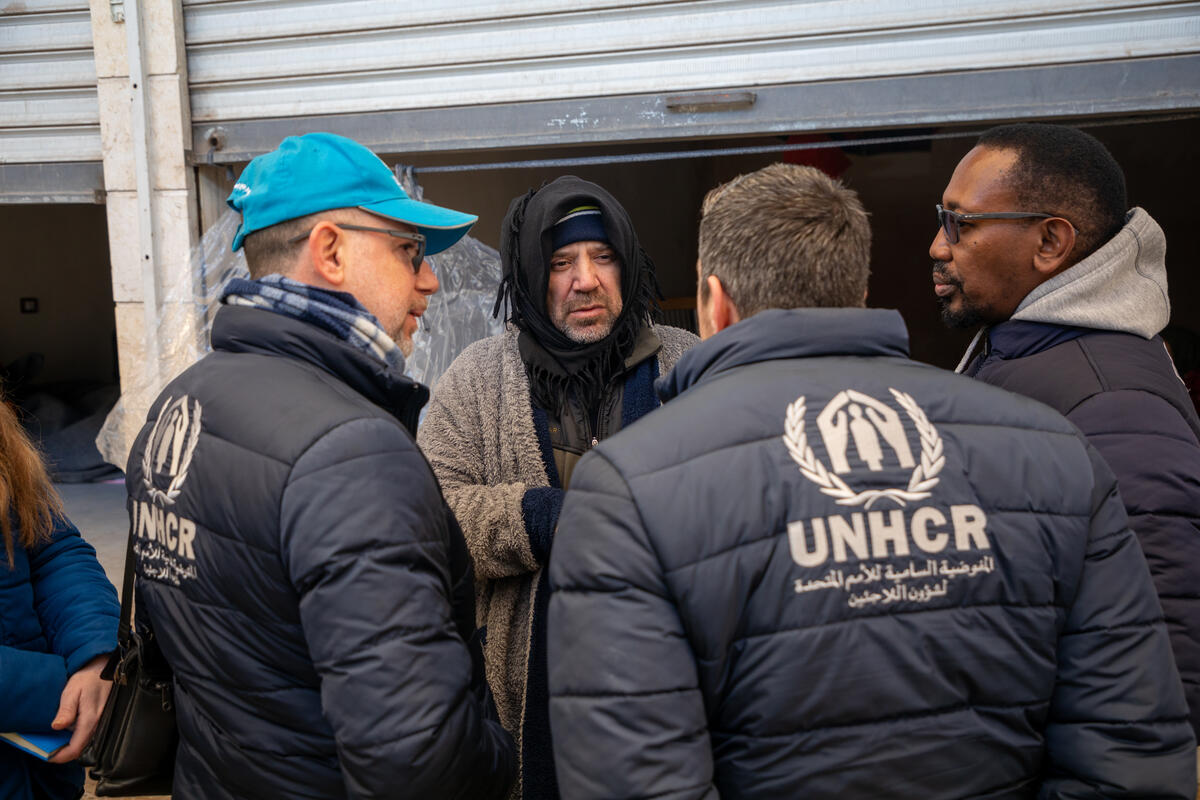 Syria. UNHCR provides assistance to earthquake-affected families in Aleppo