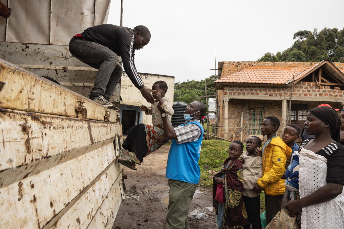 Uganda. Refugees from DRC