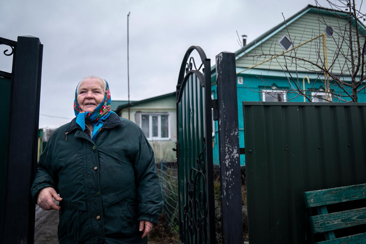 Ukraine. UNHCR repairs homes destroyed in the war