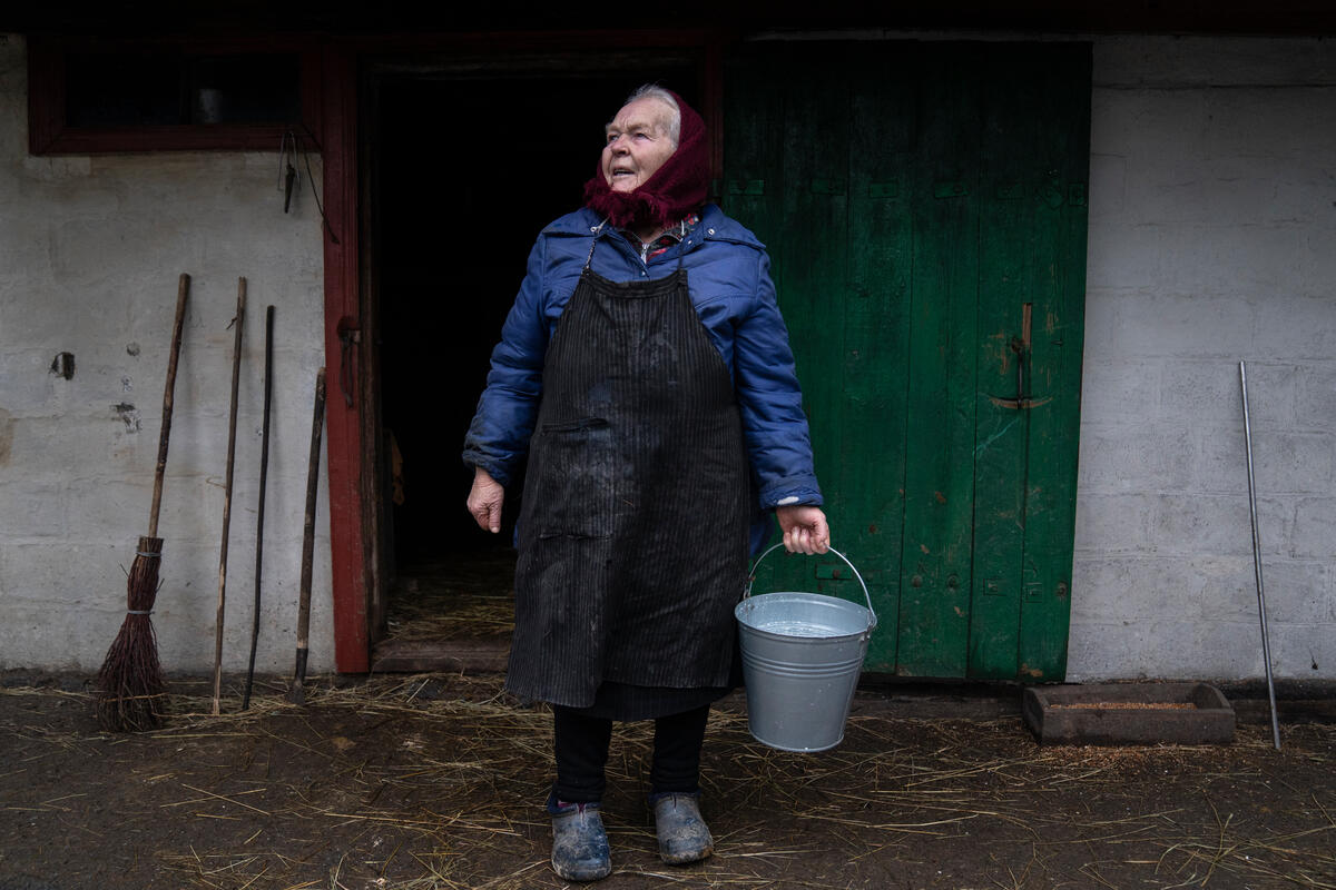 Ukraine. UNHCR repairs homes destroyed in the war