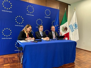 Más apoyo para las personas refugiadas: Reforzando la alianza Unión Europea–ACNUR en México