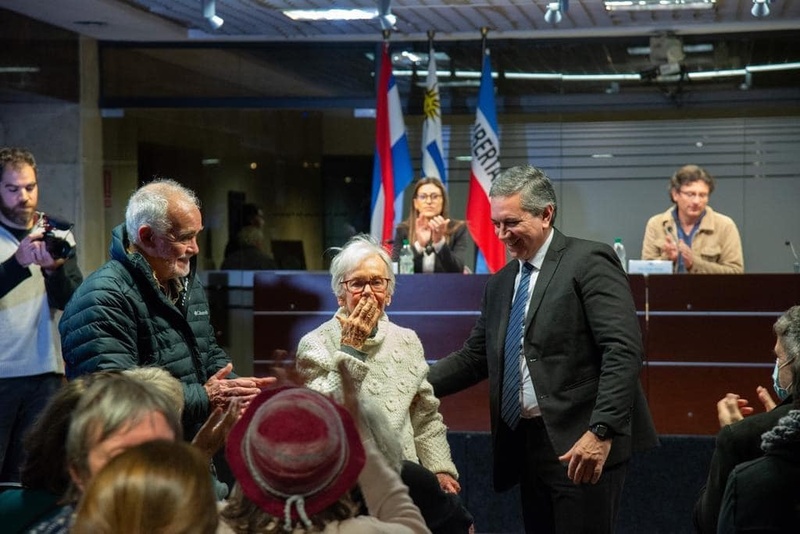 Belela Herrera, en el homenaje que le rindieron las Naciones Unidas.