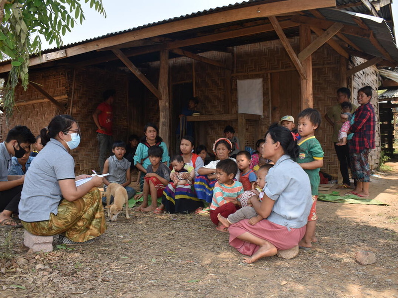Myanmar. Internally displaced families share their views in a focus group discussion