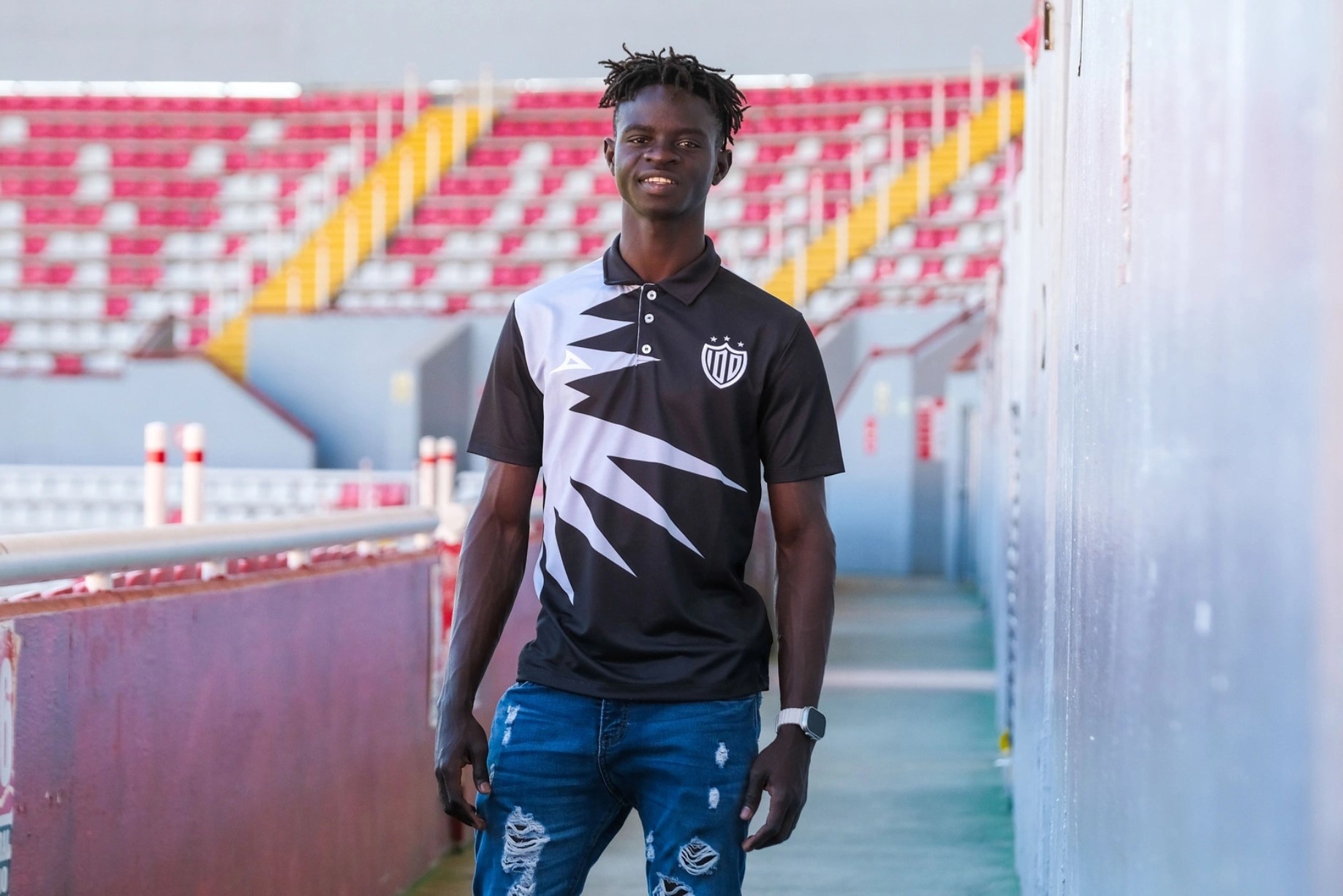 Ibrahime en el estadio.