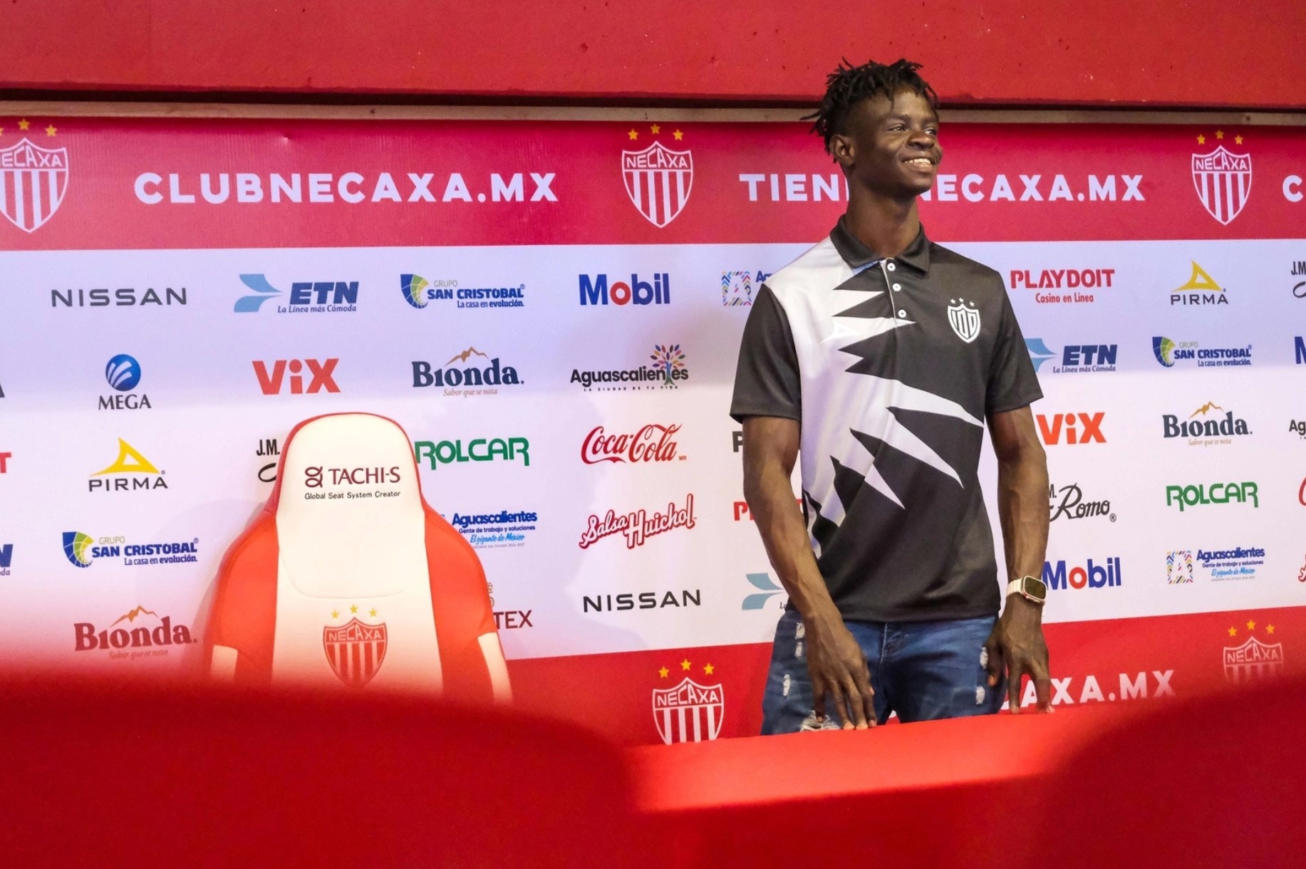 Ibrahime en el estadio.