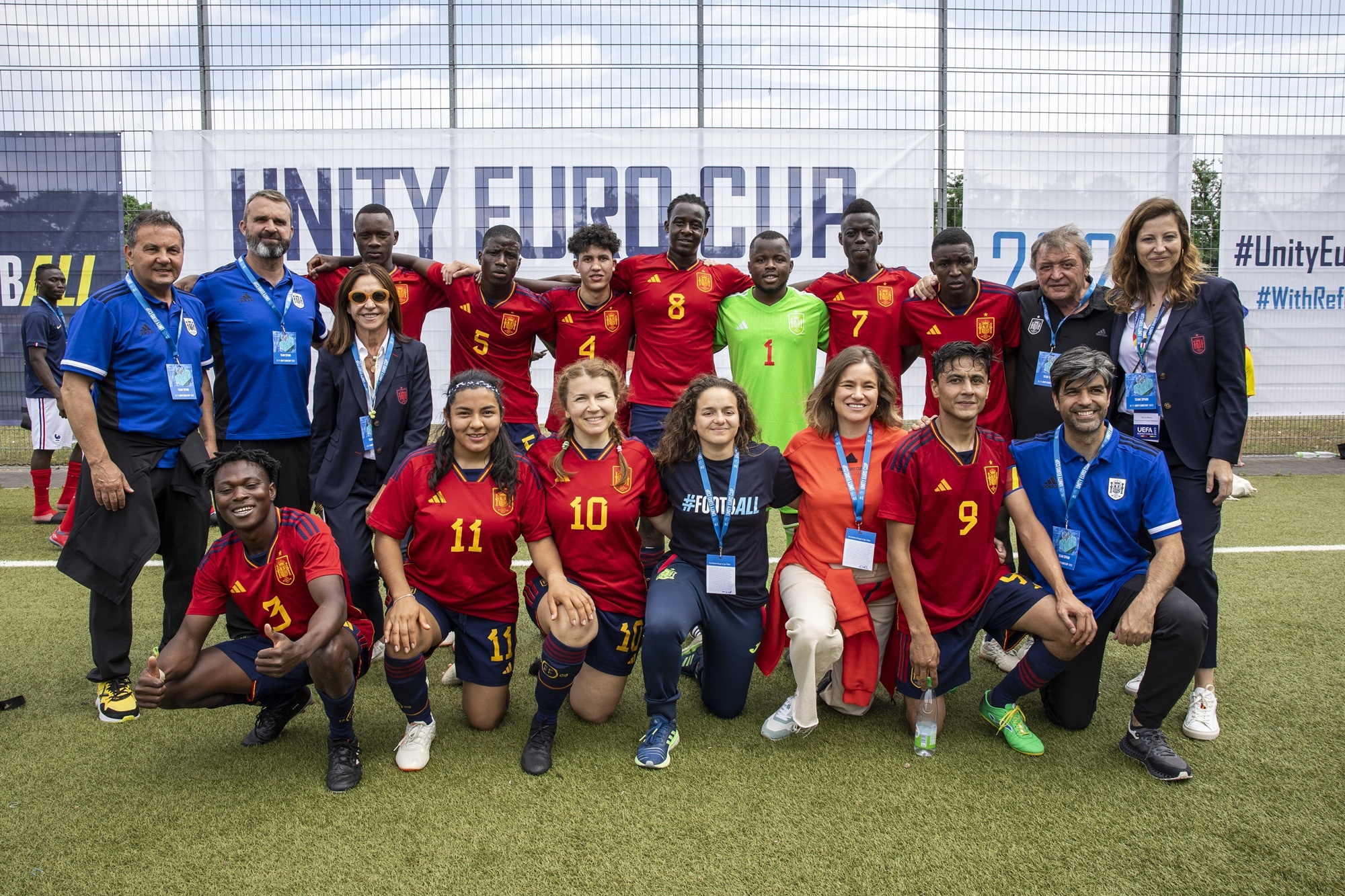 Olena formó parte de la selección de refugiados de España en la Unity EURO Cup 2023