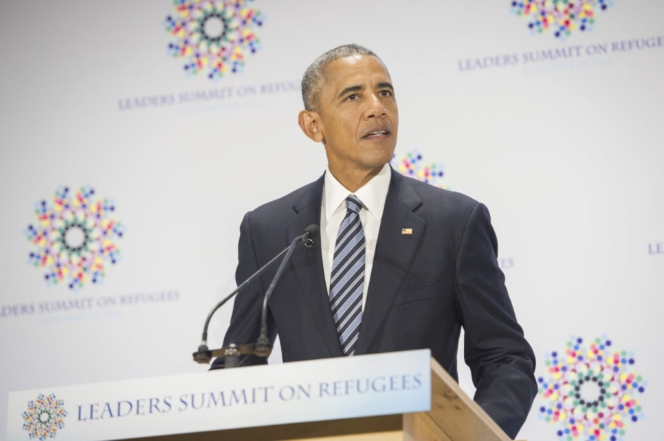 El presidente de los Estados Unidos, Barack Obama, dio un discurso en la Reunión de Alto Nivel sobre Grandes Movimientos de Refugiados y Migrantes que él convocó durante la Asamblea General de la ONU.