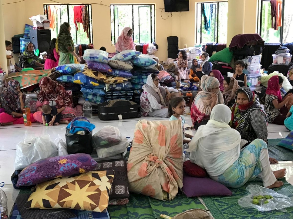 El centro comunitario Amadiyya en Pasyala alberga a refugiados y solicitantes de asilo forzados a abandonar sus hogares desde los ataques del 21 de abril en Sri Lanka. 