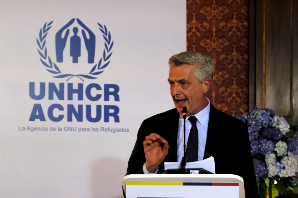ACNUR - Discurso del Alto Comisionado de Naciones Unidas para los Refugiados sobre el nuevo Estatuto de Protección Temporal que Colombia otorgará a los venezolanos y venezolanas en el país