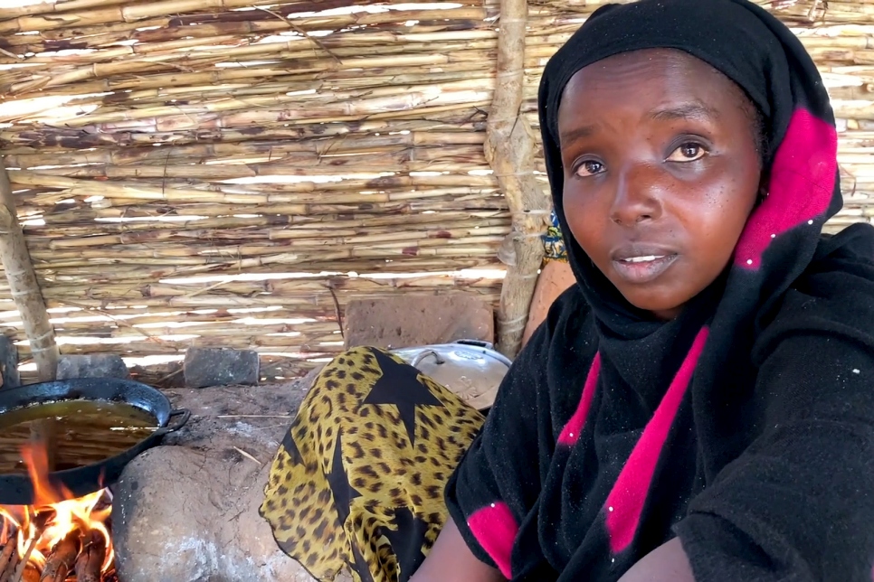 Una refugiada centroafricana en Chad no pierde la esperanza.