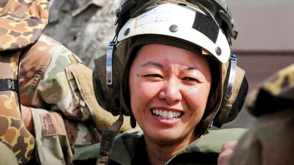 Danielle Ngo, refugiada de la guerra en Vietnam y hoy coronel del ejército de Estados Unidos.