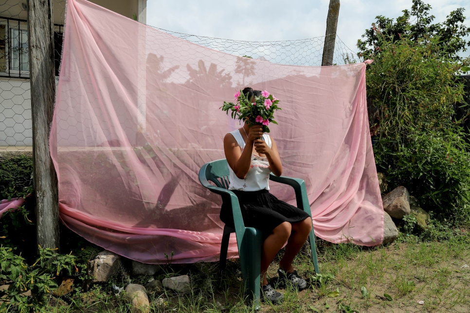 Luisa*, solicitante de la condición de refugiada en Venezuela, tomó la decisión de dejar su hogar atrás para alcanzar una sensación de seguridad en un lugar lejos de su país.