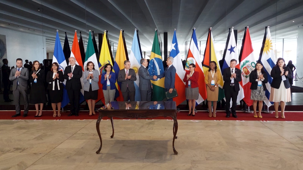 Cierre del Capítulo de Brasilia del Proceso de Quito: 13 países miembros firmaron la VIII Declaración Conjunta.