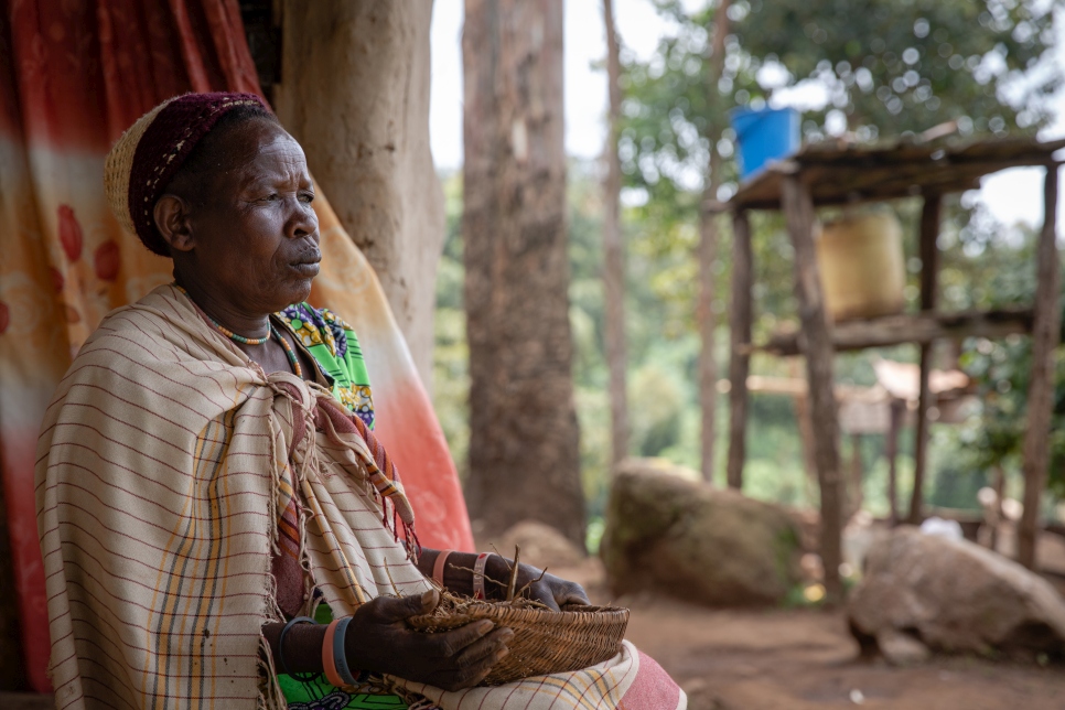 Viola Kokop, de 69 años, partera tradicional de la aldea de Kapkween, en el distrito de Kween.