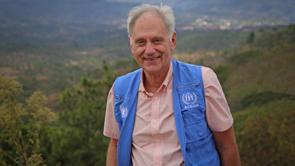 Roberto Meier, funcionario de ACNUR retirado quien prestó servicio en el campamento de San Marcos de Ocotepeque, Honduras.