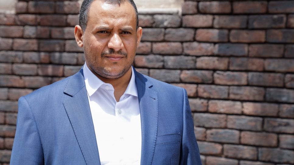 El director y cofundador de la organización Jeel Albena, Ameen Jubran, de 37 años, en Sana'a, Yemen.