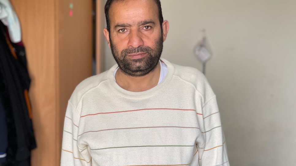 Ahmad, refugiado sirio de 44 años que vive al norte de Líbano