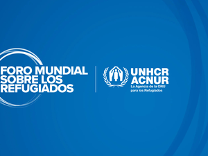 Logotipo del Foro Mundial sobre los Refugiados
