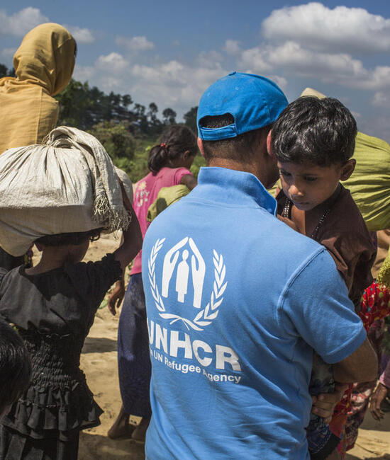 Bangladesh. Young Rohingya woman becomes head of family